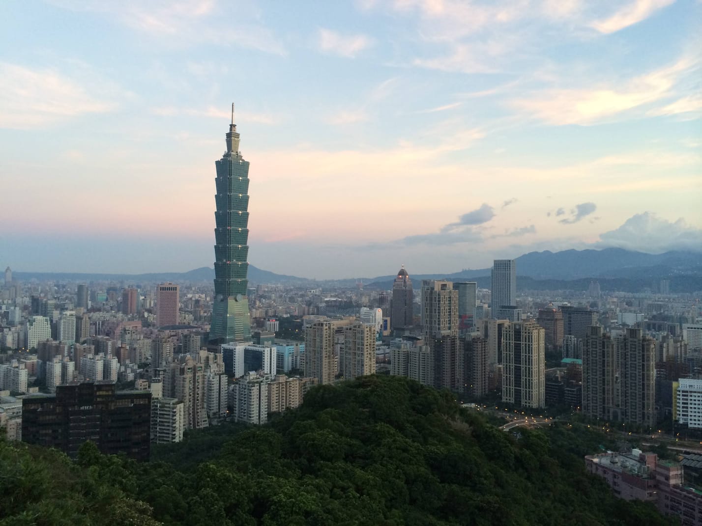 Taipei 101 from Elephant Mountain.