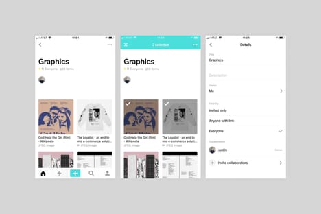 Dropmark iOS collection